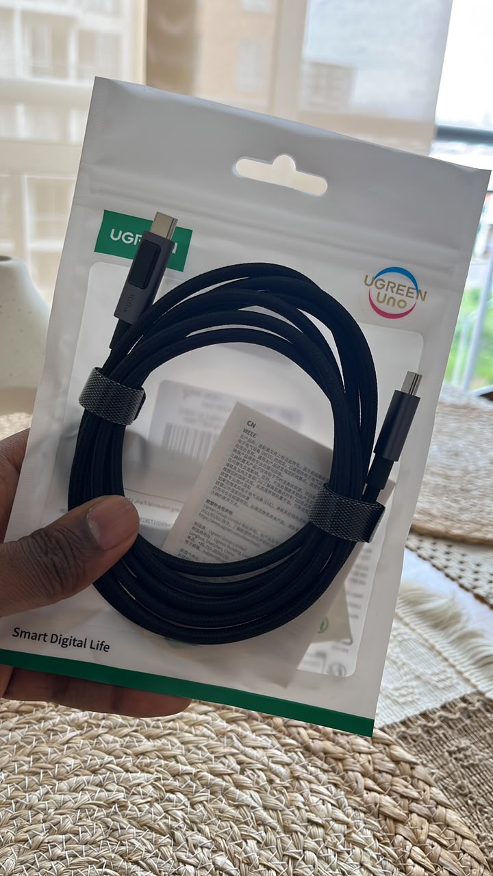 Cable UGREEN USB-C a USB-C 100W Original | Carga Rápida PD