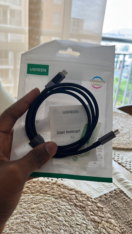 Cable UGREEN USB-C a USB-C 100W Original | Carga Rápida PD
