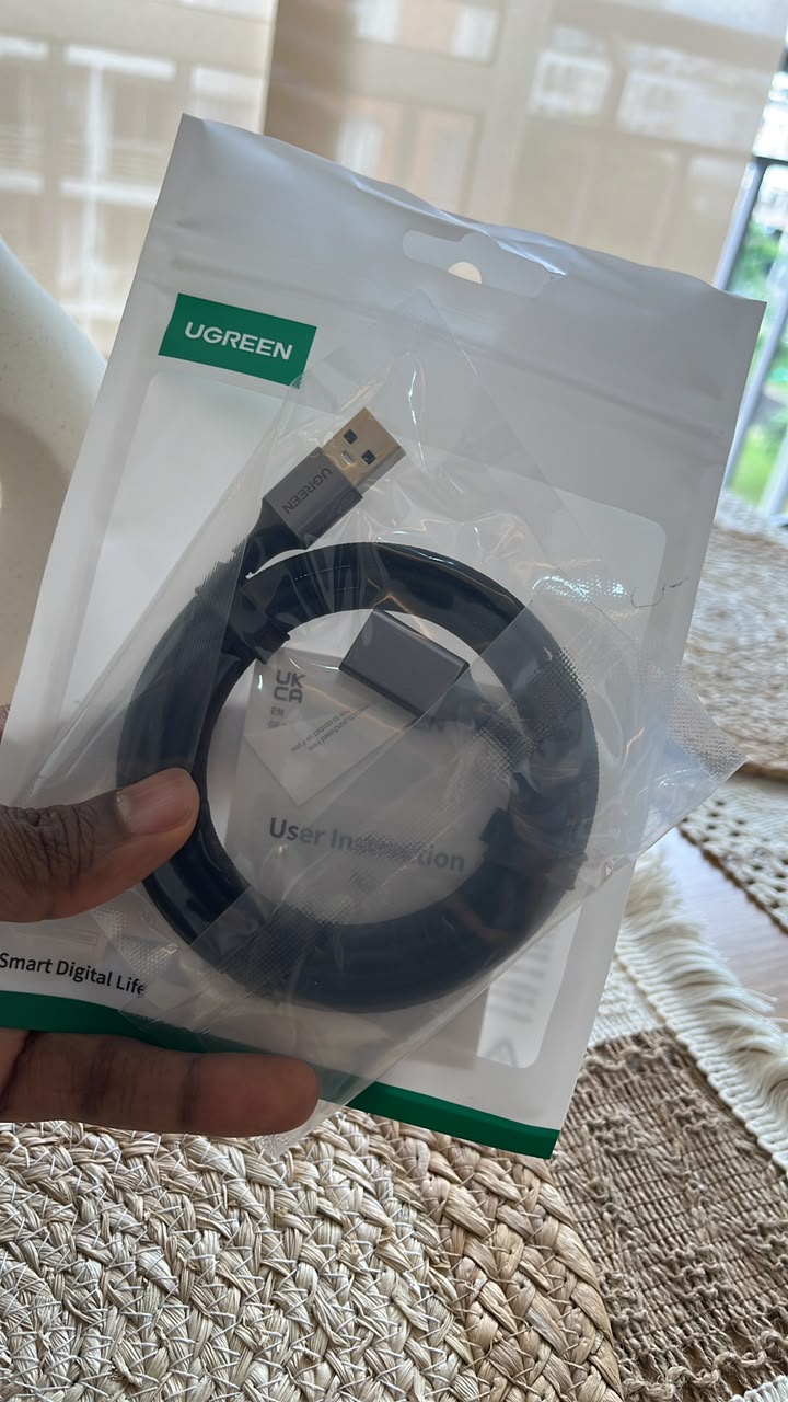 Cable Extensión USB 3.0 UGREEN Original | Macho a Hembra | Alta Velocidad