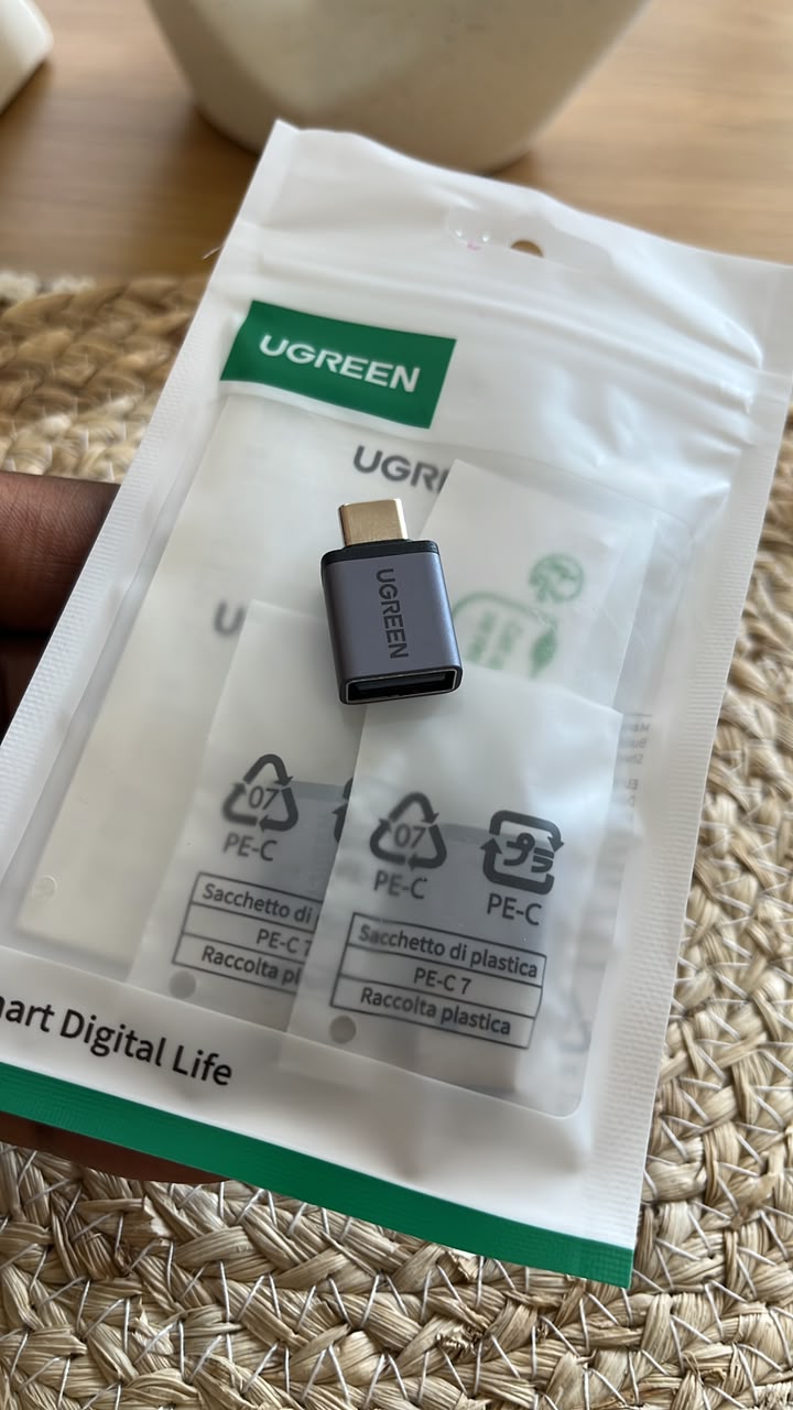 Adaptador UGREEN USB-A a USB-C Original | Conversor OTG de Alta Velocidad